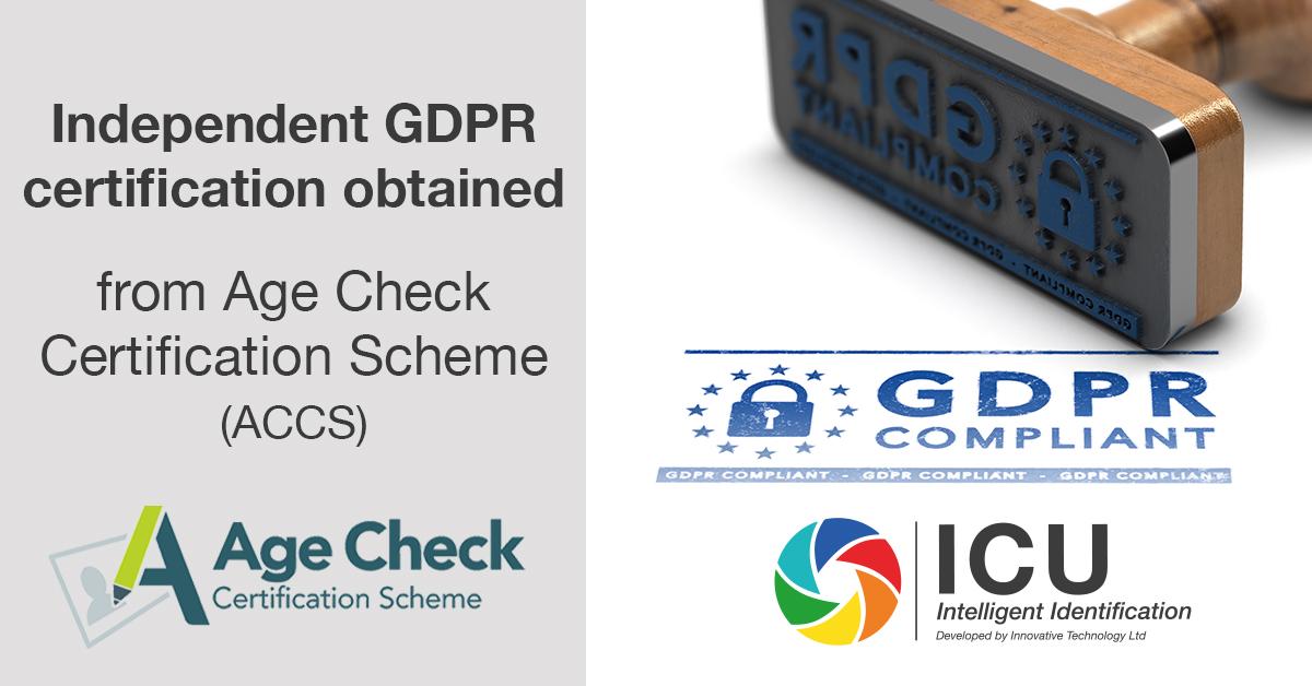 ICU gets GDPR certification